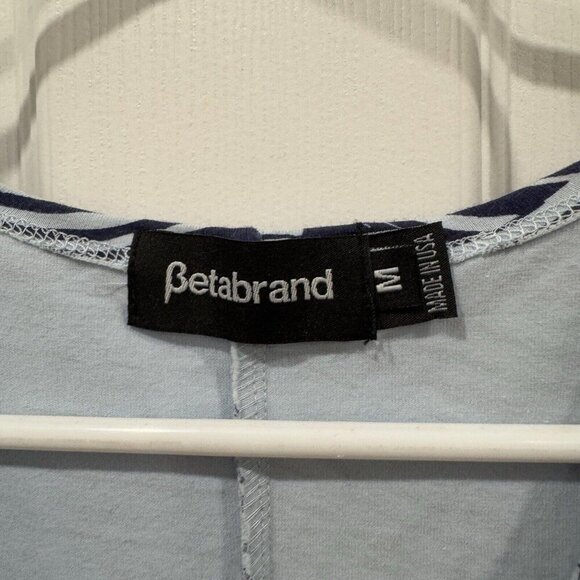 Betabrand Navy and White Wrap Romper Dress - Picture 2 of 6